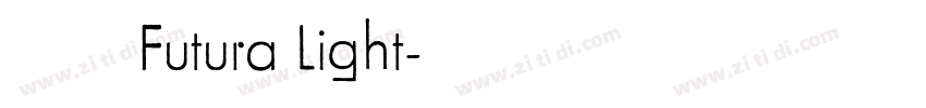 英文字体Futura Light字体转换